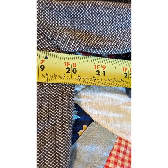 Talbot's Made in Italy Brown 'Tweed' Cotton Blend Sweater Blazer Womens Sz L - Picture 14 of 16